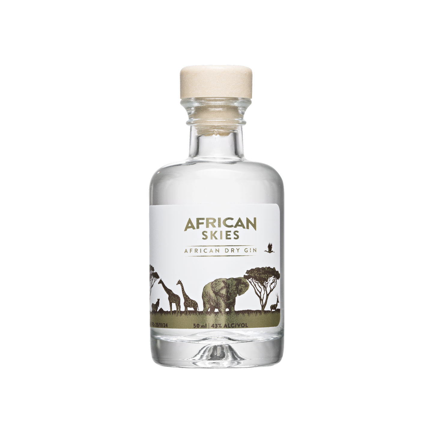 African Skies Glitter Gin - 50ml glass mini