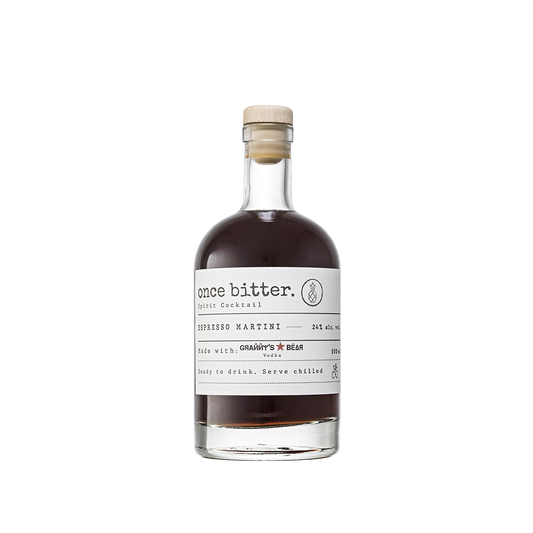 Once Bitter Espresso Martini with Granny’s Bear Vodka - 500ml