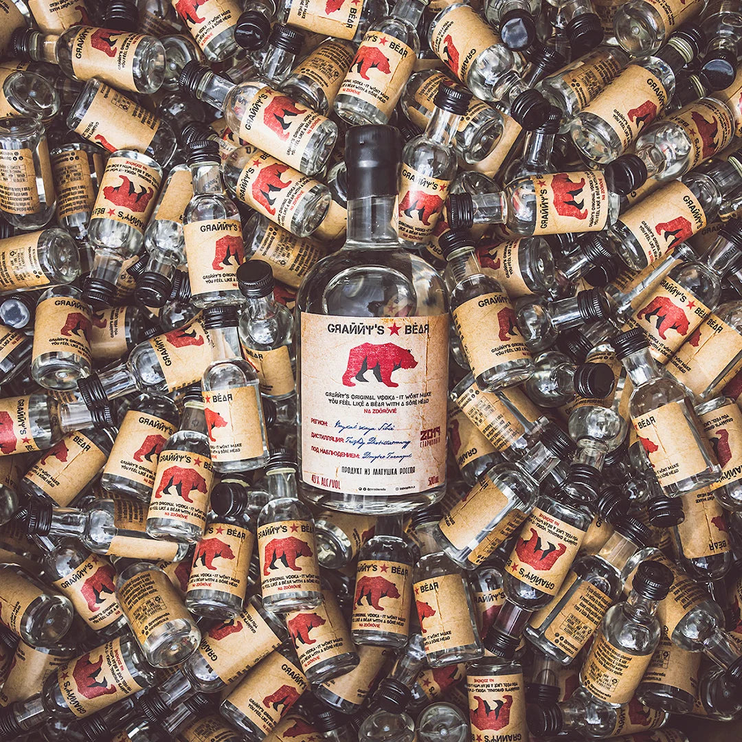 Granny’s Bear Vodka - 50ml glass mini