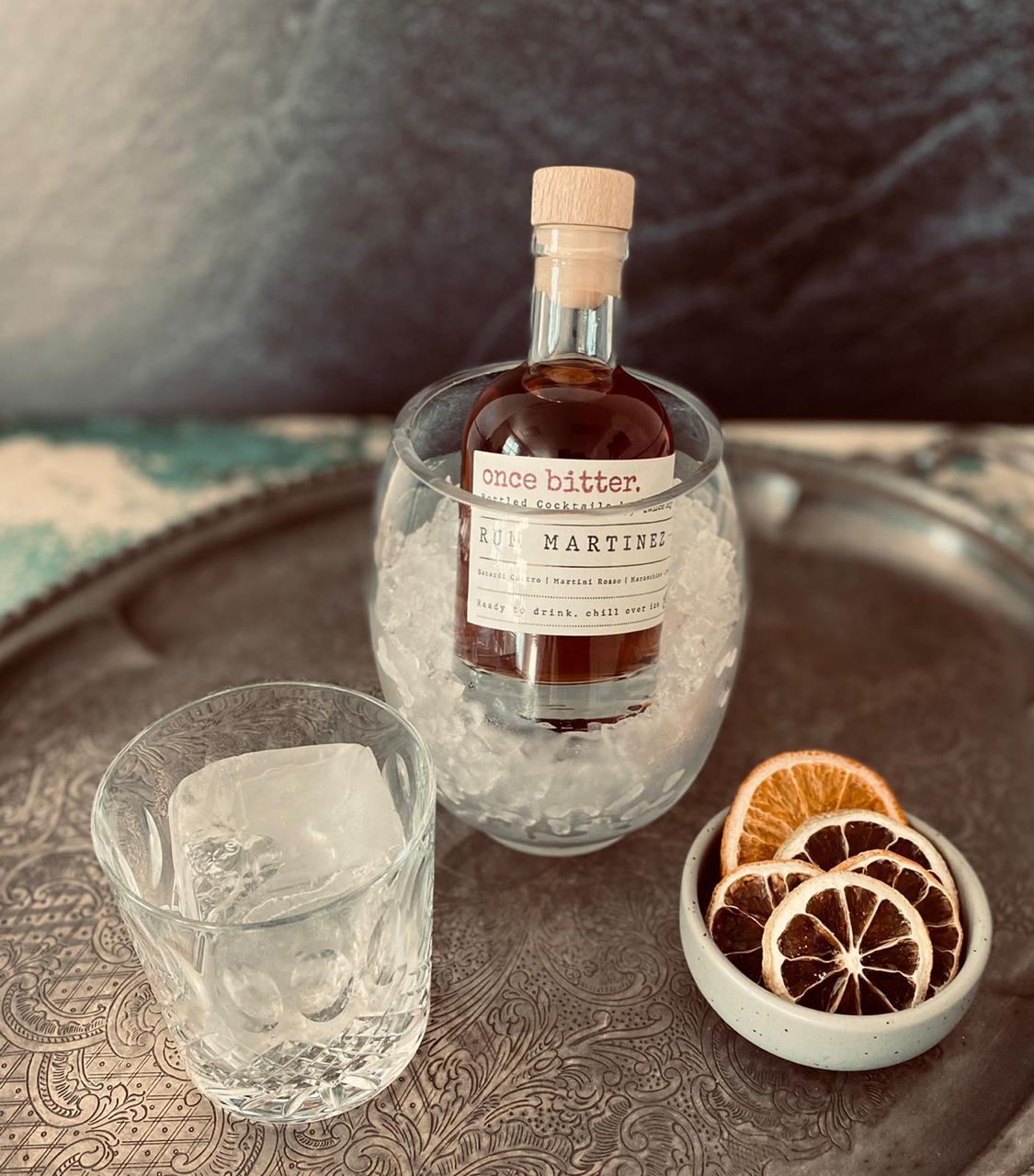 Once Bitter Rum Martinez with Sugarbird Cape Fynbos Rum - 200ml