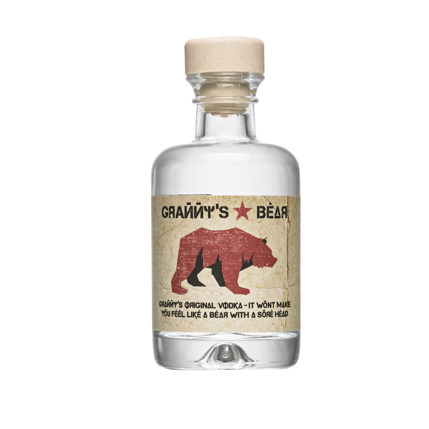 Granny’s Bear Vodka - 50ml glass mini