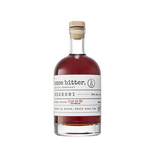 Once Bitter Negroni with Lean On Me Gin - 500ml