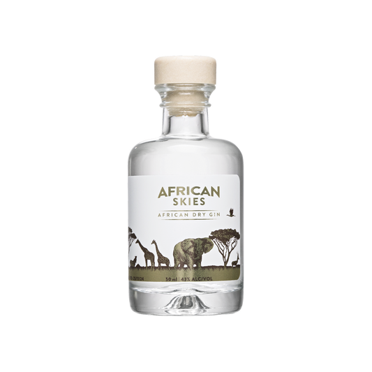 African Skies Glitter Gin - 50ml glass mini