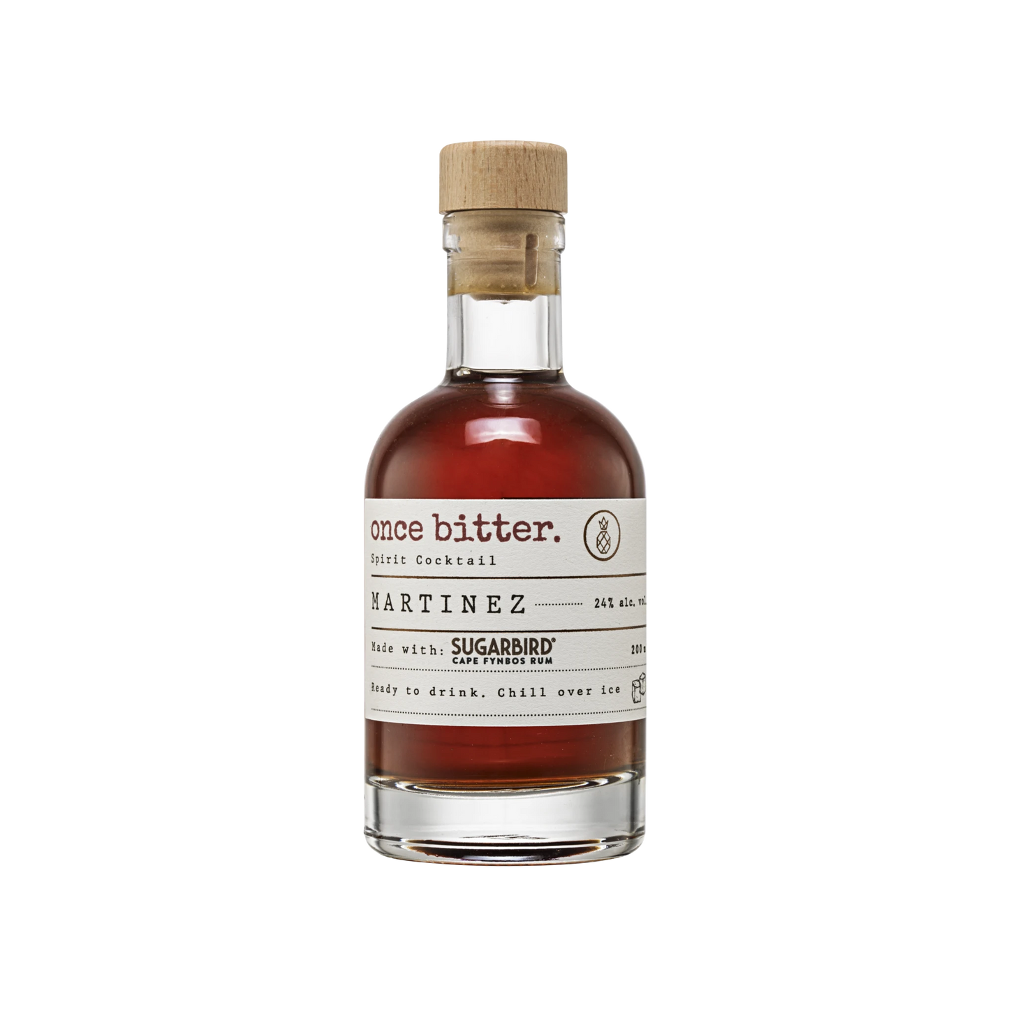 Once Bitter Rum Martinez with Sugarbird Cape Fynbos Rum - 200ml