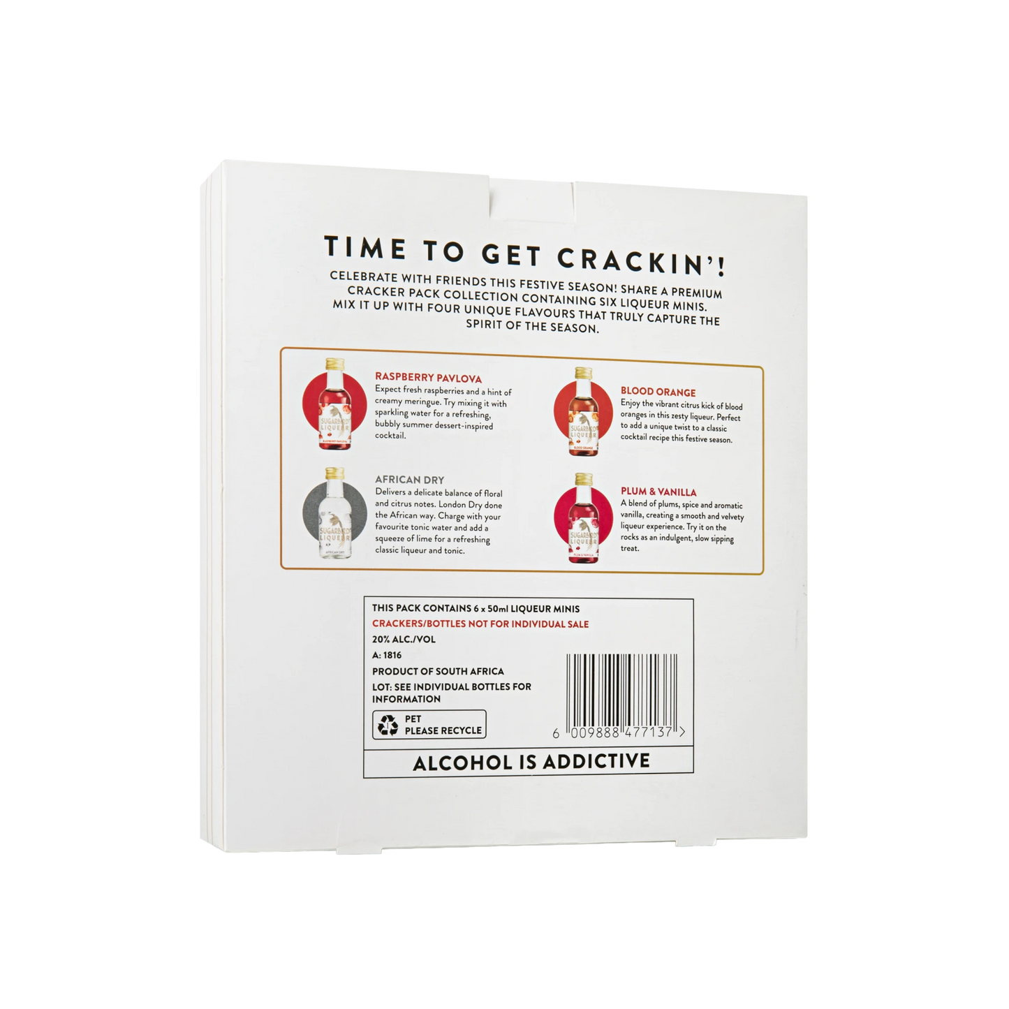 Sugarbird 20% Liqueur Crackers