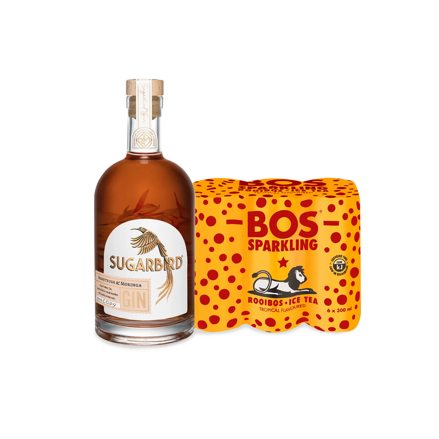 Sugarbird Honeybush & Moringa + BOS Sparkling Tropical Iced Tea Combo