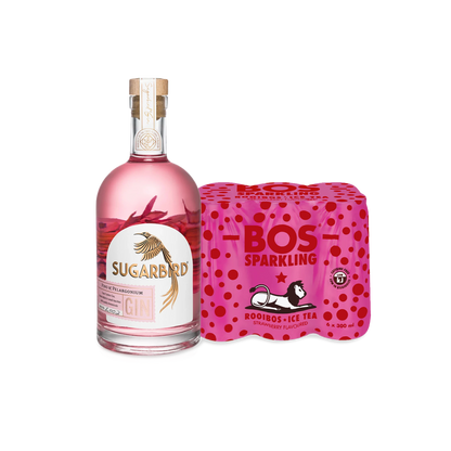 Sugarbird Pino & Pelargonium Gin + BOS Sparkling Strawberry Iced Tea Combo